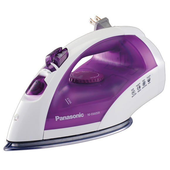 1,200-Watt Steam-Circulating Iron with Curved Nonstick Stainless Steel Soleplate