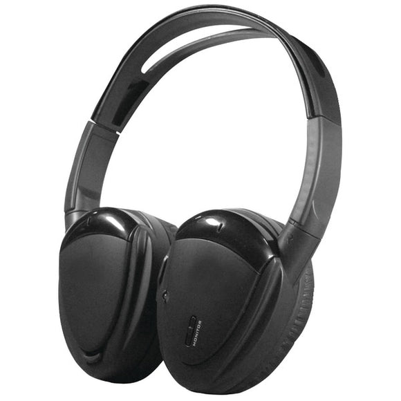2-Channel RF 900MHz Wireless Headphones with Swivel Earpads for Power Acoustik(R) Mobile A/V Systems