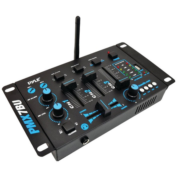 3-Channel Bluetooth(R) DJ Audio Mixer