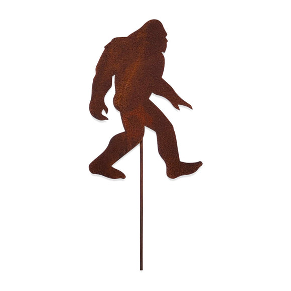 BIG Foot - Rusted Garden Stake - Small
