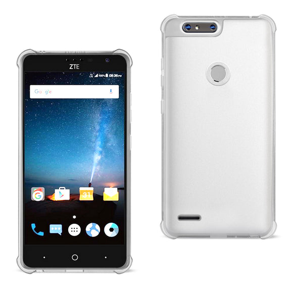 Reiko ZTE Blade Z MAX/Z982/ZTE Sequoia Clear Bumper Case With Air Cushion Protection In Clear