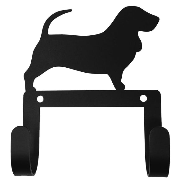 Basset Hound- Leash and Collar Wall Hook