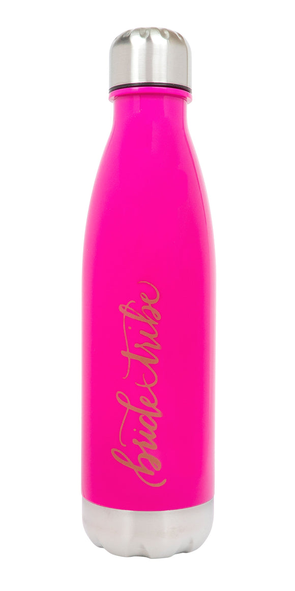 17 oz. Bride Tribe Water Bottle (Hot Pink)