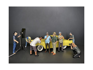 Weekend Car Show"" 8 piece Figurine Set for 1/18 Scale Models by American Diorama""""