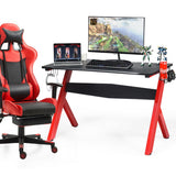 Gaming Desk With Headphone Holder and Mouse Pad Computer Desk