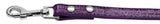 18mm Two Tier Faux Croc Collar Purple 1/2"" Leash""