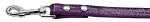 18mm Two Tier Faux Croc Collar Purple 1/2"" Leash""
