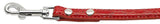 18mm Two Tier Faux Croc Collar Red 1/2"" Leash""