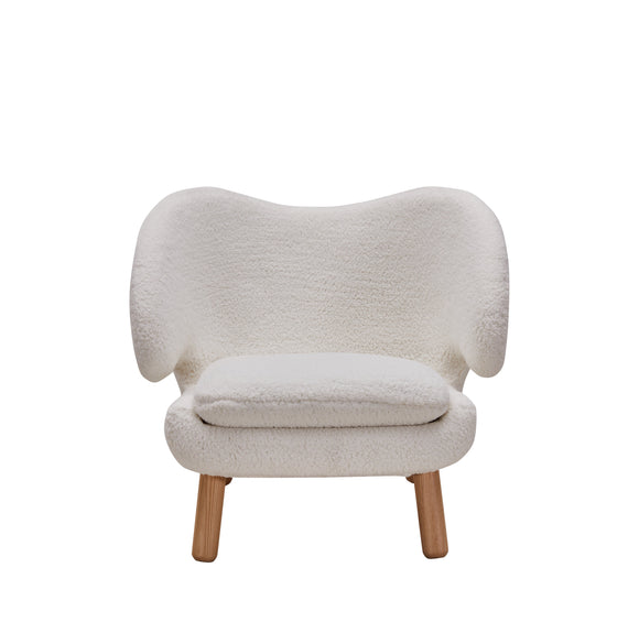 Zoey Accent Chair - White Sherpa