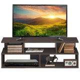 Entertainment Media Center TV Stand with Storage Shelves