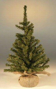 Artificial Christmas Bonsai Tree - Undecorated - 15" Tall