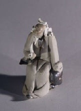 Ceramic Figurine  - Man With Pipe<br>2.5
