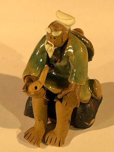 Miniature Ceramic Figurine<br><i></i>Man Holding a Pipe<br>2"