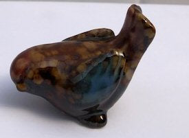Miniature Ceramic Bird Figurine - 2"