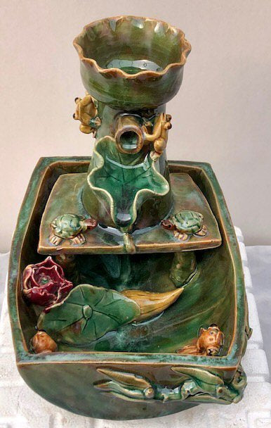 Ceramic Table Top Water Fountain<br>8.25
