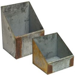 *2/Set, Rusty & Galvanized Boxes