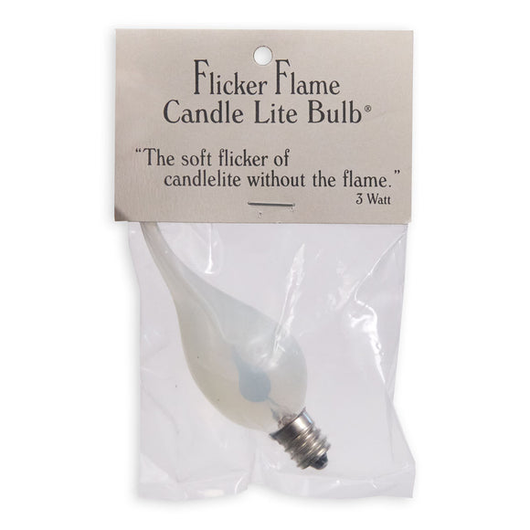 3 Watt Flicker-Flame Candle-Lite Light Bulb - Box of 12
