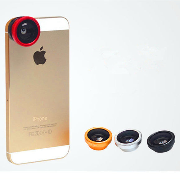 3 in 1 special effects mobile phone lens Red
