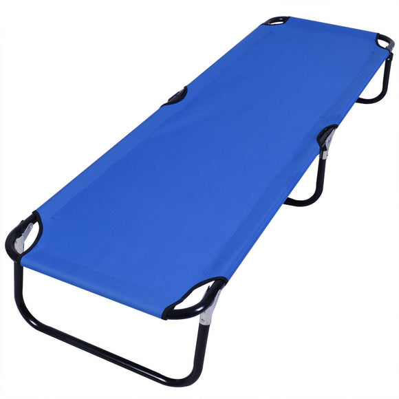 Outdoor Portable Folding Camping Bed-Blue