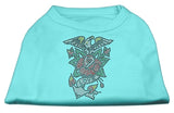 Eagle Rose Nailhead Shirts Aqua S