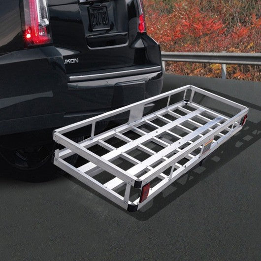 Aluminum Hitch Carrier Truck Luggage Basket Rack