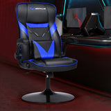 Rocking Gaming Chair Height Adjustable Swivel Racing Style Rocker -Blue
