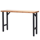 65" Bamboo Modular Workbench Table