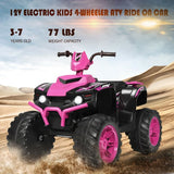 12V Kids 4-Wheeler ATV Quad Ride On Car -Pink