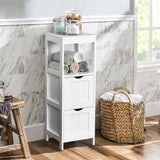 Wooden Bathroom Floor Cabinet with Removable Drawers