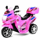 20-day Presell 3 Wheel Kids Ride On Motorcycle 6V Battery Powered Electric Toy Power Bicyle New-pink