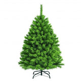 Snow Flocked Artificial Christmas Tree with Metal Stand-4.5 ft