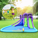 Inflatable Water and Sand Park Mighty Bounce House with Large Pool