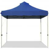 10' x 10' Portable Pop Up Canopy Event Party Tent Adjustable with Roller Bag-Blue