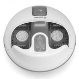 Steam Foot Spa Bath Massager Foot Sauna Care with Heating Timer Electric Rollers-Gray