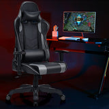 Massage Gaming Recliner  with Lumbar Support-Black