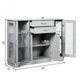 Buffet Server Storage Cabinet-Gray