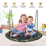 40" Flying Saucer Tree Swing Outdoor Play Set with Adjustable Ropes Gift for Kids
