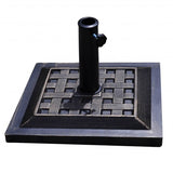 17.5" Heavy Duty Square Umbrella Base Stand of 30 lbs for Outdoor