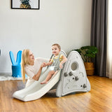 Freestanding Baby Slide Indoor First Play Climber Slide Set for Boys Girls -Gray