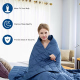20lbs Premium Cooling Heavy Weighted Blanket-Light Blue