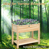 Raised Garden Elevated Wood Planter Box Stand