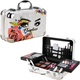 61PCS MAKEUP GIFT SET WITH EXTENDABLE TRAYS AND MIRROR