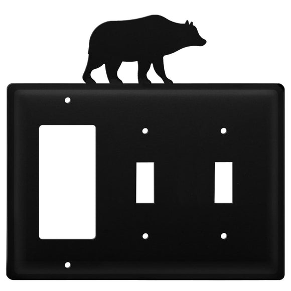 Triple Bear - Single GFI and Double Switch Cover - CUSTOM Product - If Out Of Stock, Allow 4 to 6 Weeks