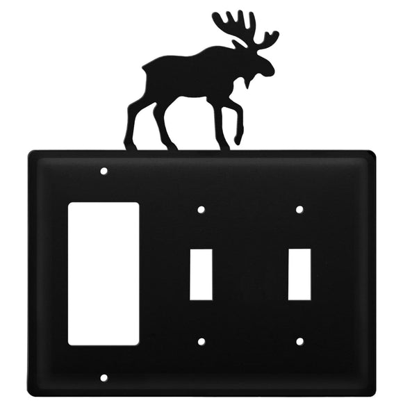 Triple Moose - Single GFI and Double Switch Cover - CUSTOM Product - If Out Of Stock, Allow 4 to 6 Weeks