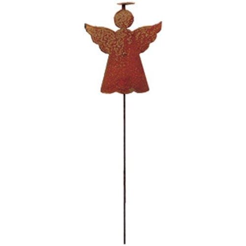 Angel With Halo - Rusted Garden Stake