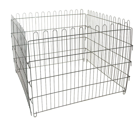 4 Panel Pet Playpen Dog Cat Rabbit Exercise Pen Fence Kennel Cage 28