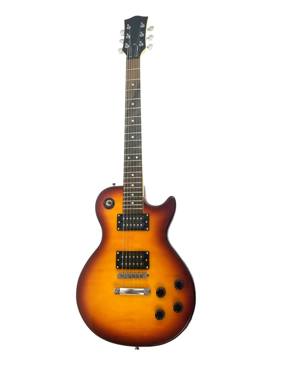 Classic LP Style Electric Guitar Exotic Quilted Maple with Smooth Finish and Beautiful Sunburst Tobacco Pattern