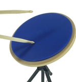10in Drum Pad Practice Drum Set Accessories Colorful Drum Mute Pads -Round, Blue