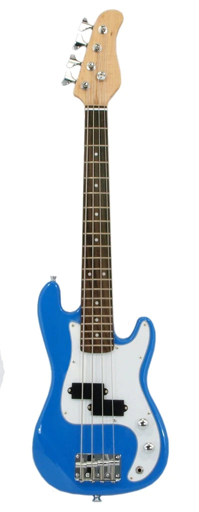 B-Stock Electric Base Guitar Small Scale 36 Inch Childrens Sized Mini, Blue