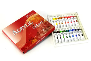 18 Color Acrylic Paint Set- Pack of 4